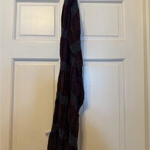 Maurices Purple and Gray Plaid Scarf